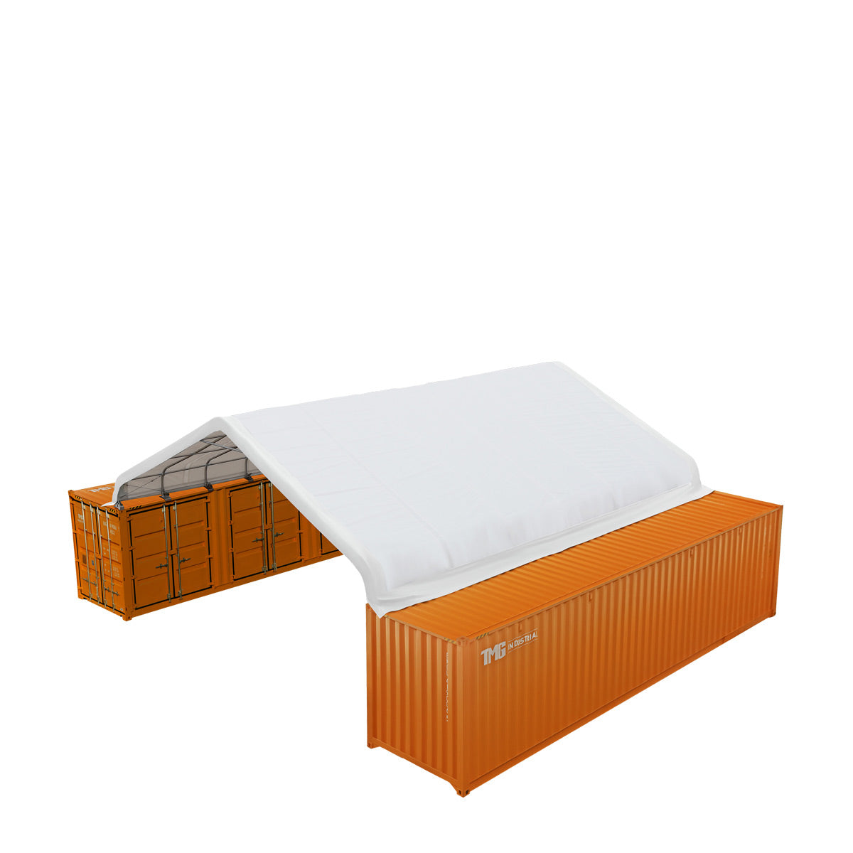 30' x 40' PVC Fabric Container Peak Roof Shelter Pro Series, Fire Retardant, UV Protected, TMG-ST3042CV (Previously ST3041CV)