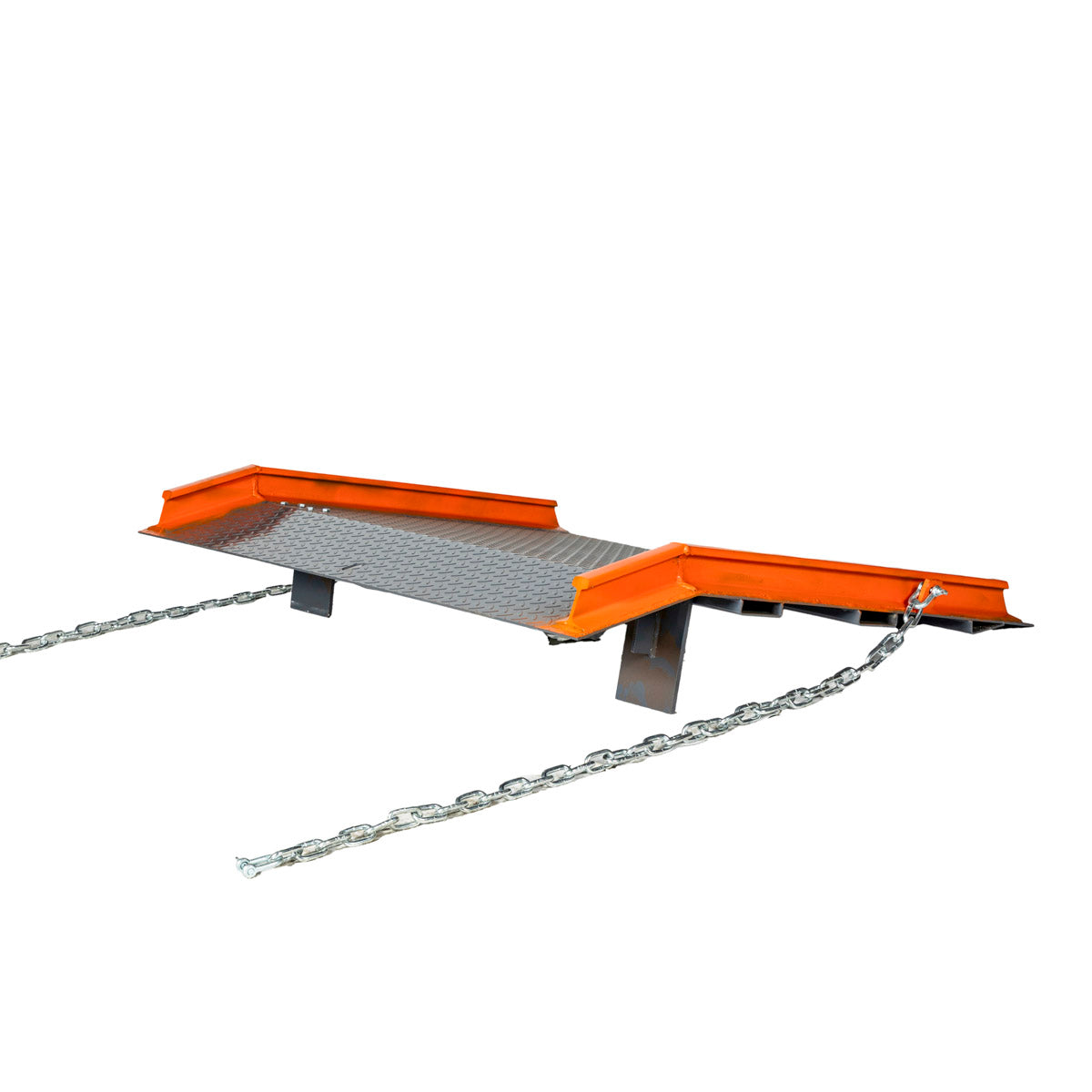 Forklift Ramp 60" x 48", 53-½" Usable Ramp Width, Locking Legs & Side Curbs, TMG-FLR13