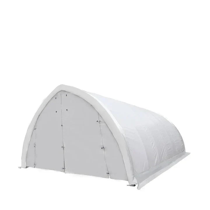 20' x 30' Arch Wall Peak Ceiling Storage Shelter with Heavy Duty 11 oz PE Cover & Drive Through Doors, TMG-ST2032P (Previously ST2031P)
