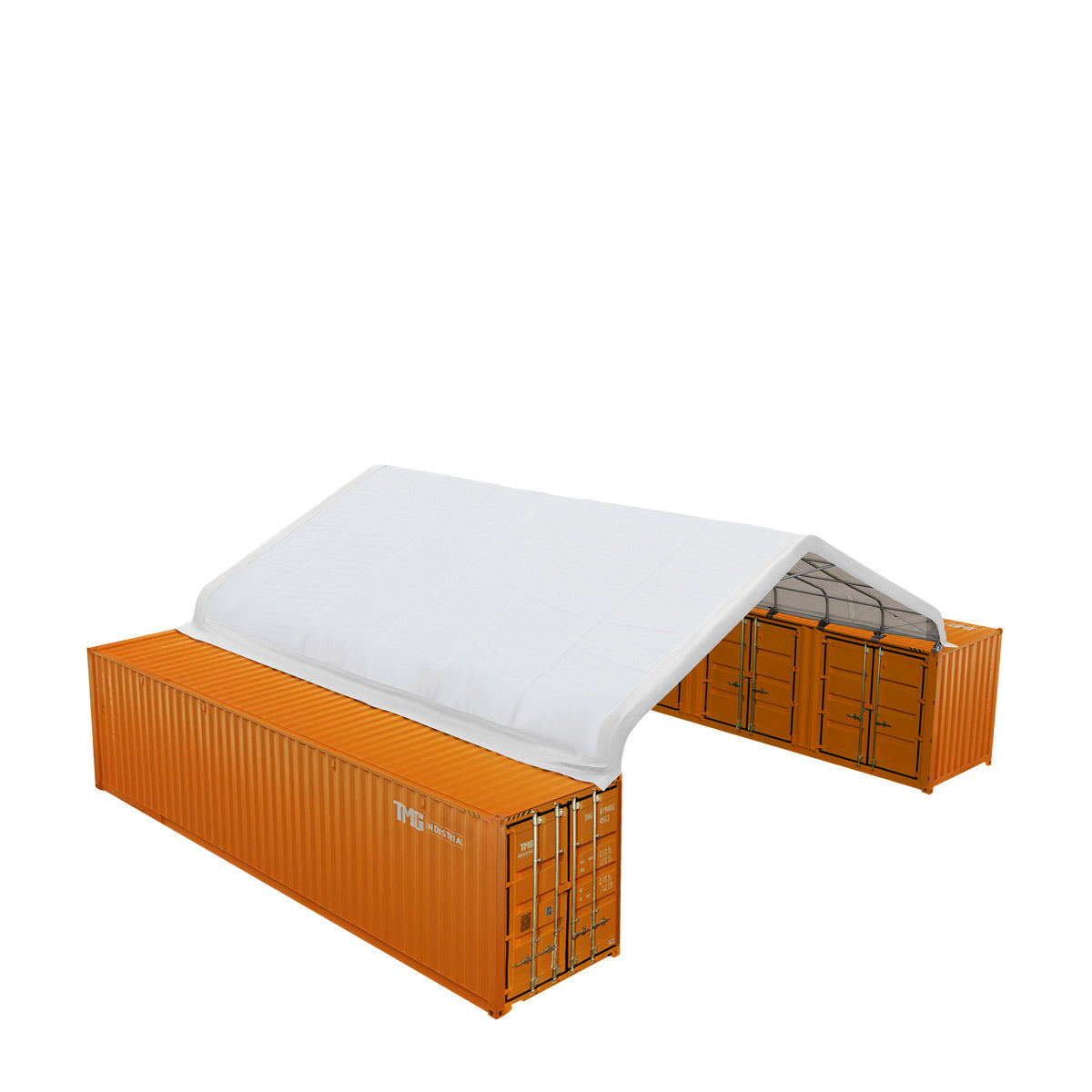 30' x 40' PE Fabric Container Peak Roof Shelter Pro Series, Fire Retardant, UV Protected TMG-ST3042CE (Previously ST3041CE)