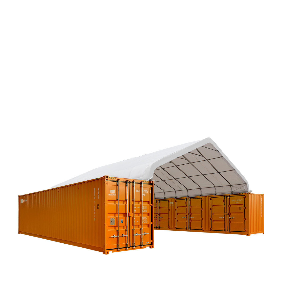 30' x 40' PVC Fabric Container Peak Roof Shelter Pro Series, Fire Retardant, UV Protected, TMG-ST3042CV (Previously ST3041CV)