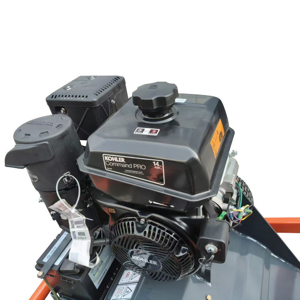 48" ATV Flail Mower Slasher with 14 HP Kohler Engine and Tow-Behind Side Shift, TMG-AFM48K